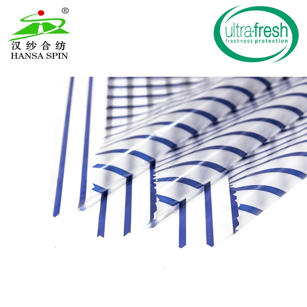 High Quality Waterproof Blue Stripes Printing TPU Film for Fashion Garment