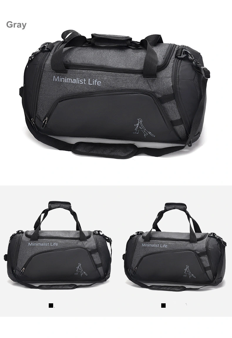 Fashion Shoes Compartment Luggage Bag Custom Logo Sport Shoulder Bag Water Resistant Travel Duffel Bag